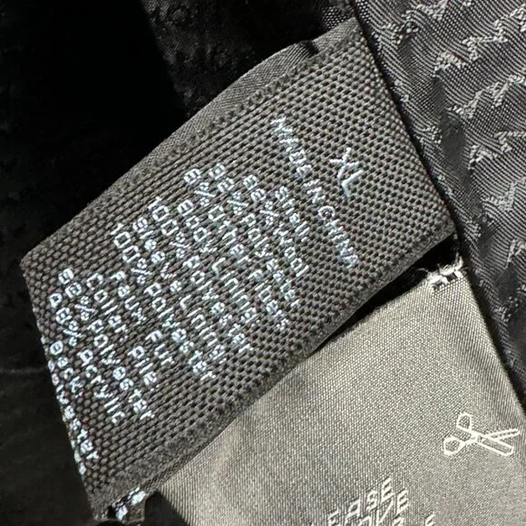 Marc Anthony Black Windowpane Plaid Lined Jacket Faux Fur Collar Men’s XL - Picture 12 of 14